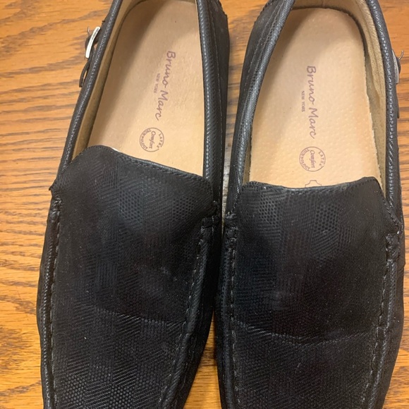 Bruno Marc Black Slip-On Loafers men’s size 7 Comfort Technology - Picture 4 of 9